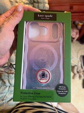 kate spade Glitter Ombre MagSafe iPhone Case - Pink/Purple/blue